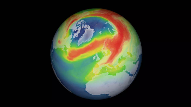 Largest Arctic ozone hole on record closes itself up